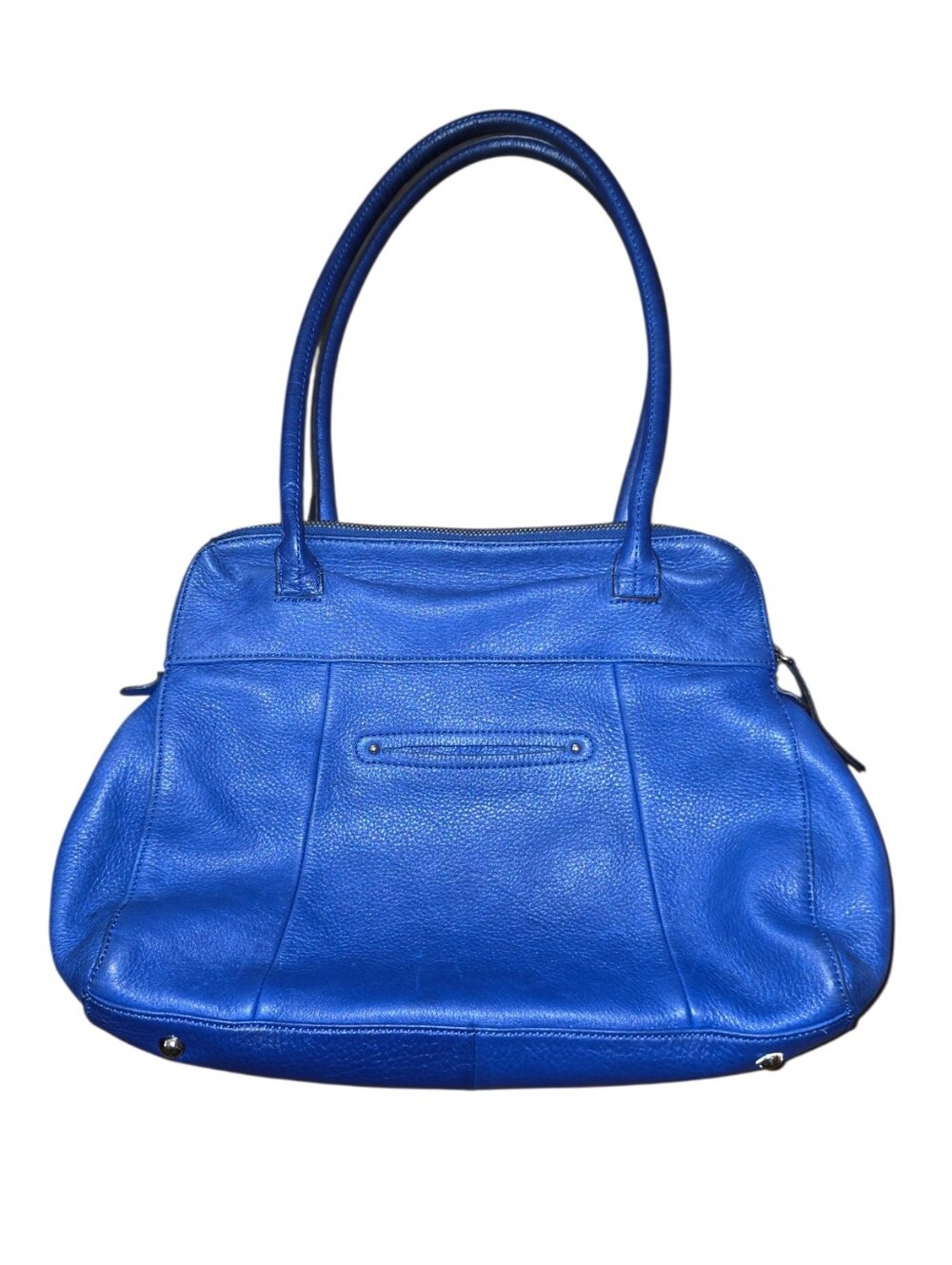 B. Makowsky Genuine Leather Bag Blue Shoulder Bag - Picture 2 of 6